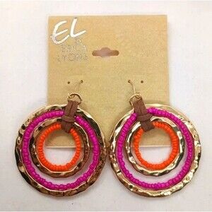 Erica Lyons Beaded Dangle Earrings